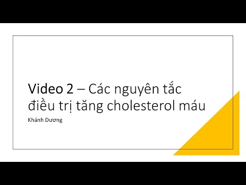 Video 2 - Các nguyên tắc điều trị tăng cholesterol máu