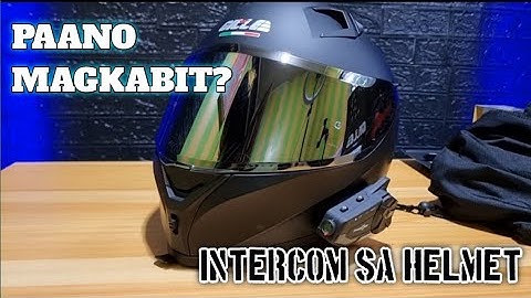 PAANO MAGKABIT NG INTERCOM SA HELMET [GILLE HELMET X FREEDCONN R1PRO INTERCOM]