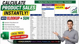 Calculate Total Sales Instantly with This Simple Drop-Down List
