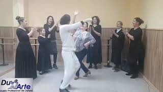 Qué alegría tener alumnos como ella... El baile no tiene edad(Toñi 61 años). Pataíta por bulerias