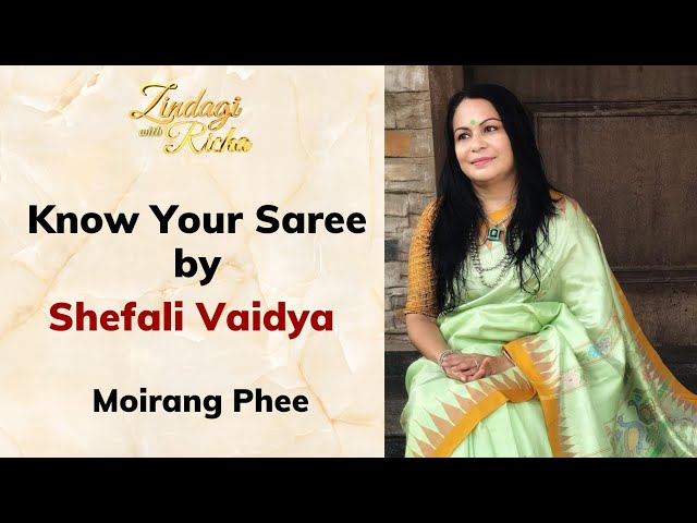 Pure Cotton Completely Handwoven Moirang Phee Saree – Essence of India