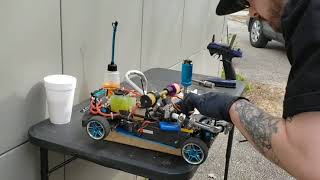 Custom RC liquid cooled nitro car w/Turbo/custom exhaust #2