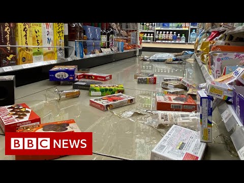 Japan Hit By Strong Earthquake Cutting Power To Millions - BBC News