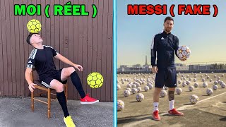 Je REPRODUIS EN VRAI les PUBS FAKE des FOOTBALLEURS PRO ! 😮 (MBAPPE, MESSI, RONALDO)