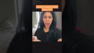 cardi b respond to her haters