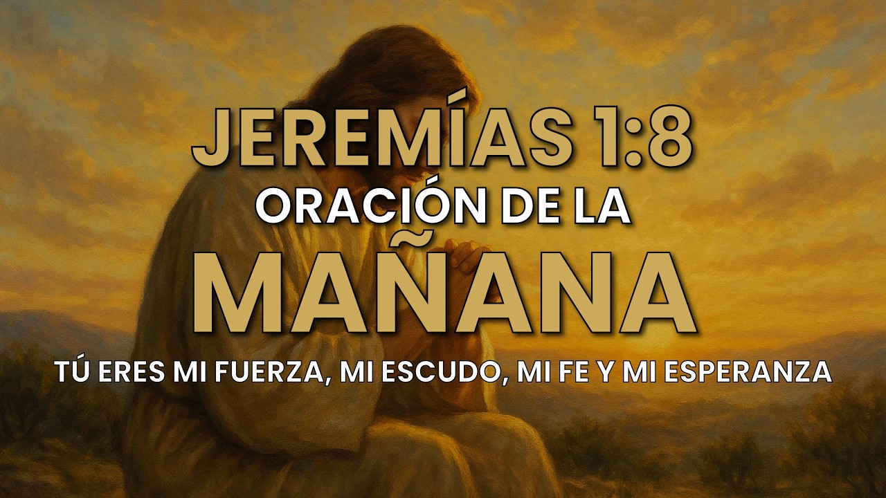 Oración de la mañana - Jeremías 1:8 - Tú eres mi fuerza, mi escudo, mi fe y mi esperanza