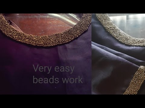 75+ Latest,Simple & Beautiful Beads work designs for kurtis/tops🥰 craft  seeker - YouTube