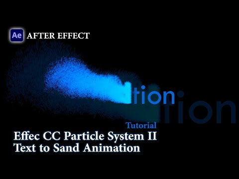 Text to Sand Animation Tutorial   After Effects Particle Dissolve   Text to Dust Effect   NO PLUGIN