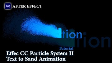 Text to Sand Animation Tutorial   After Effects Particle Dissolve   Text to Dust Effect   NO PLUGIN