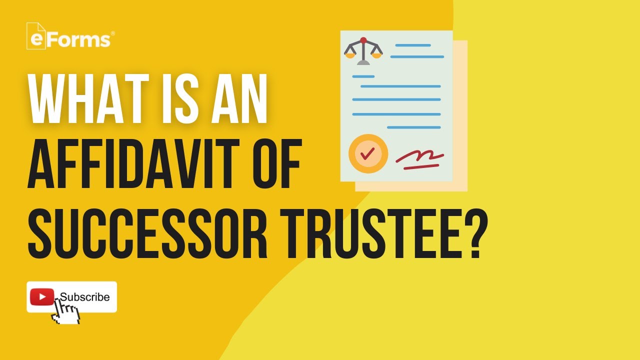 What is an Affidavit of Successor Trustee? YouTube