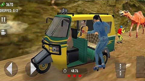 Offroad Tuk Tuk Auto Rickshaw Driving Simulator#1 - Realistic Transporter Game - Android Gameplay