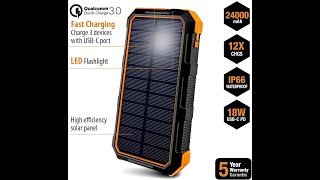 ToughTested - 24,000 mAh Solar Charger – Portable Solar Powerbank with Power Delivery Fast Charging screenshot 3