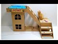 How to make a house for a cat out of cardboard