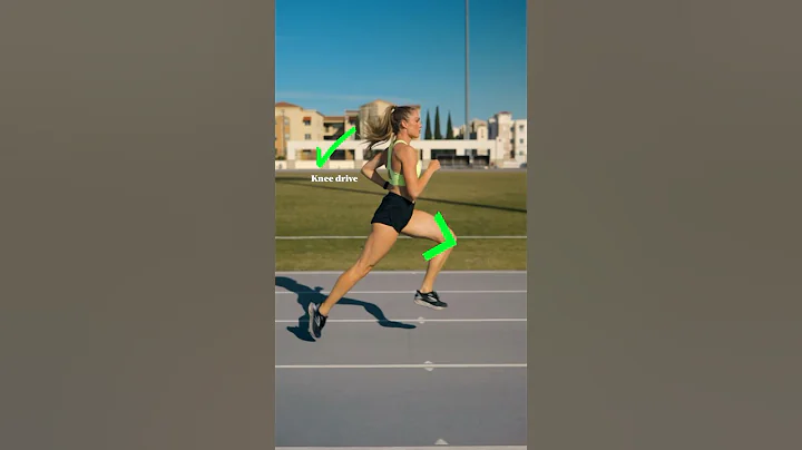 Knee drive while running! #runningtips ❌✅
