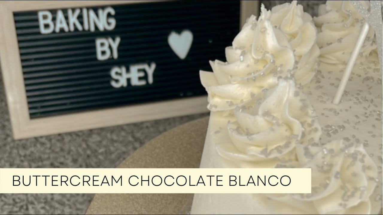 BUTTERCREAM DE CHOCOLATE BLANCO 😬 SÚPER FÁCIL DE HACER! YouTube