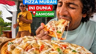 BULE TURKI TAK PERCAYA! PERTAMA KALI MAKAN PIZZA PALING MURAH DI SAMOSIR, DANAU TOBA! 🇮🇩🍕😱