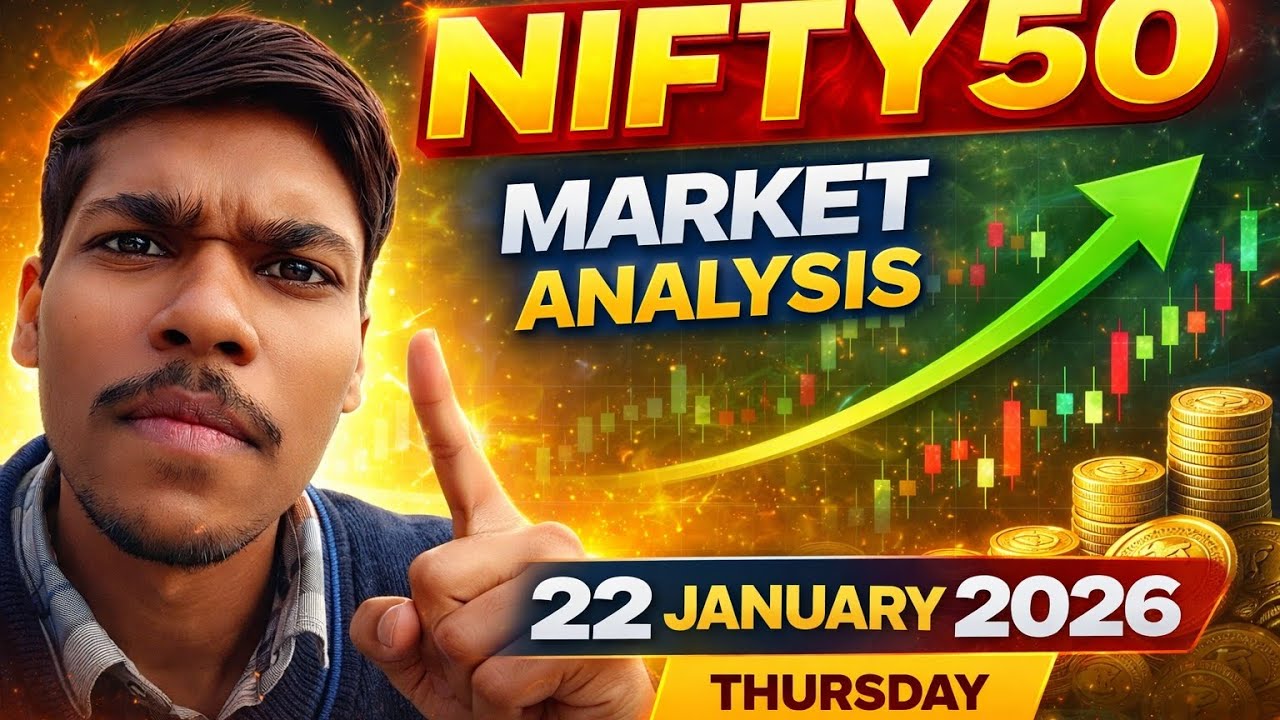 NIFTY50 Market Analysis Today | 22 January 2026 Thursday | Support Resistance | Bank Nifty Outlook