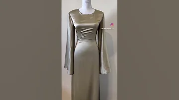 Robe Longue En Satin Couture Machineàcoudre Sewing Tissus Tutorial 