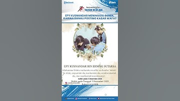Epy Kusnandar Meninggal Dunia di Rumah Sakit Usai Dirawat, Istri Beri Kabar Wafat
