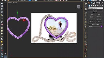 3d model heart photo frame part 2