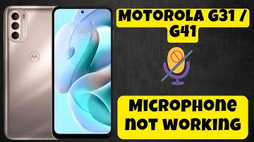 Microphone not working Motorola G31 / G41 || How to solve microphone issues || Microphone problem