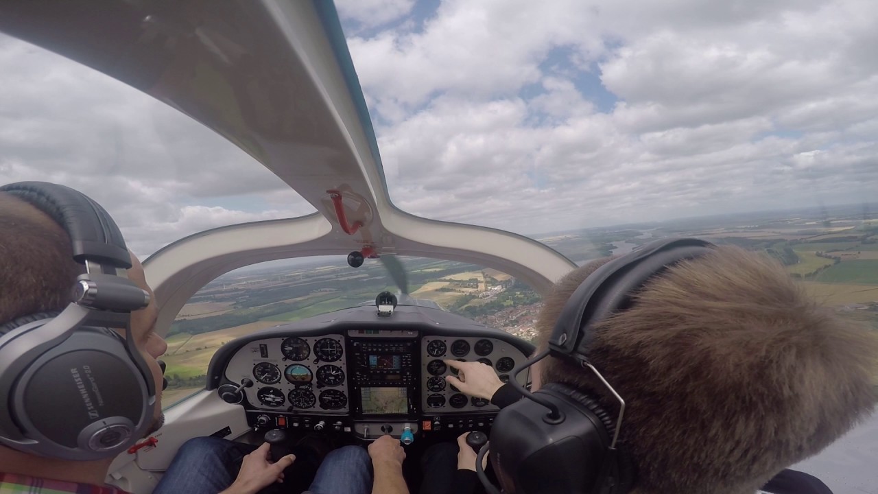 Tecnam P2202JR D-EXLB - Cross country EPPO-EDBK - first cloud