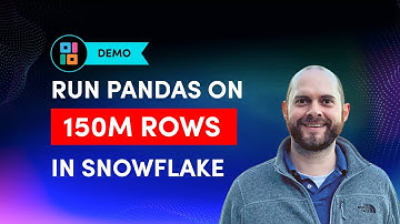 Run Pandas on 150M Rows in Snowflake with Ponder