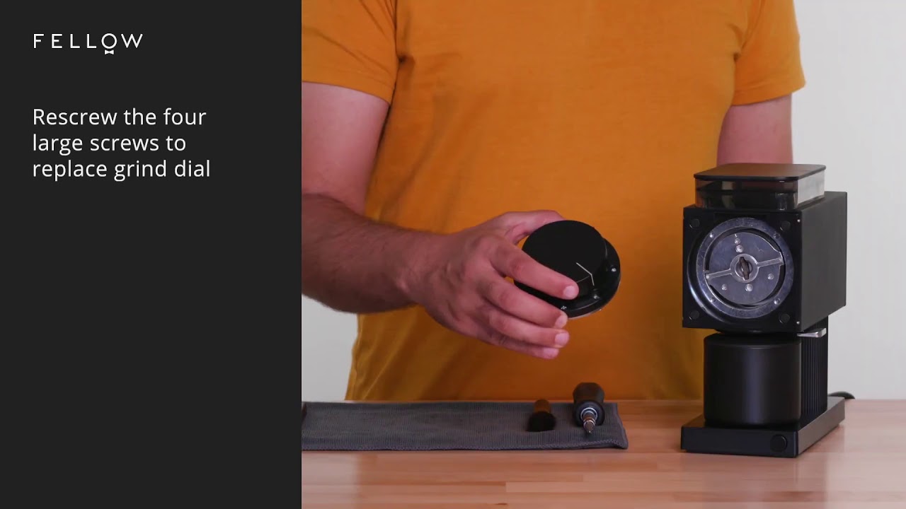 Fellow Ode Brew Grinder How to clean your burrs YouTube