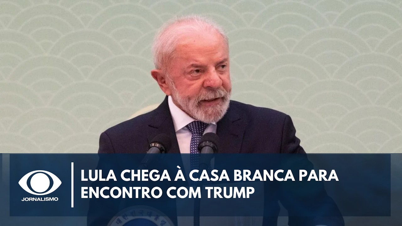 Lula chega à Casa Branca para encontro com Trump