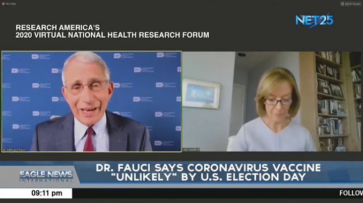 Dr. Fauci says coronavirus vaccine "unlikely" by US election day