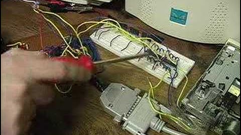 Stepper Motor And External Electronics Driver Parallel Port