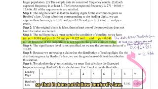 Benford's Law Example