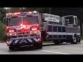 Fire Trucks Responding Compilation #8 - Tiller Trucks