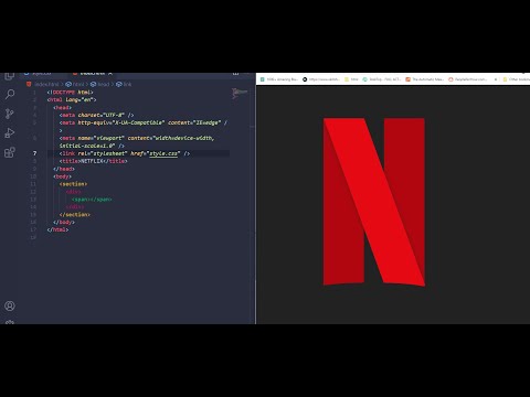 Netflix Logo using html , Css | تصميم لوجو نيتفليكس باستخدام (HTML, CSS)