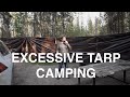 Huge Tarp Wall In Campground