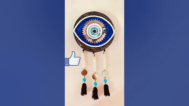 DIY Lippan Art Evil Eye 🧿 Hanging | Lippan Art Nazar Battu | #evileye #lippanartwork #shortsvideo