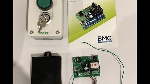 BMGi - Tuning wireless push button to Long Range Receiver - Green Antenna