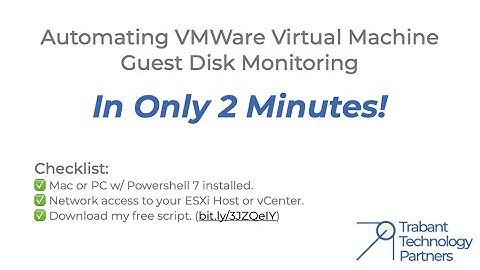 Automating VMWare Guest Disk Monitoring with PowerShell