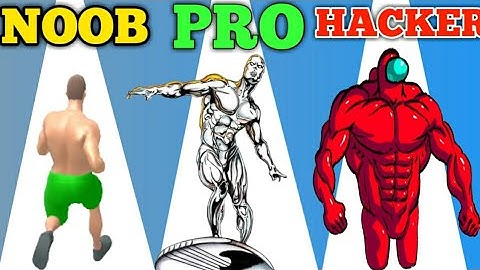 NOOB vs PRO vs HACKER | Muscle rush | With Oggy And Jack | Dr.Octavius Gamer | ALL Levels