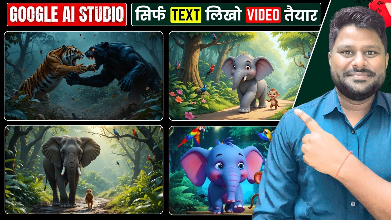🔥How to Make Ai Cartoon Video Using Google Ai Studio Free | Ai Video Kaise Banaye | VEO 3 | Hindi