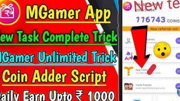 Mgamer App Tasks Complete Trick | Mgamer New Task Complete Trick|MGamer App Task Kaise Complete kare