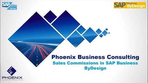 SAP Business ByDesign - Sales Commissions