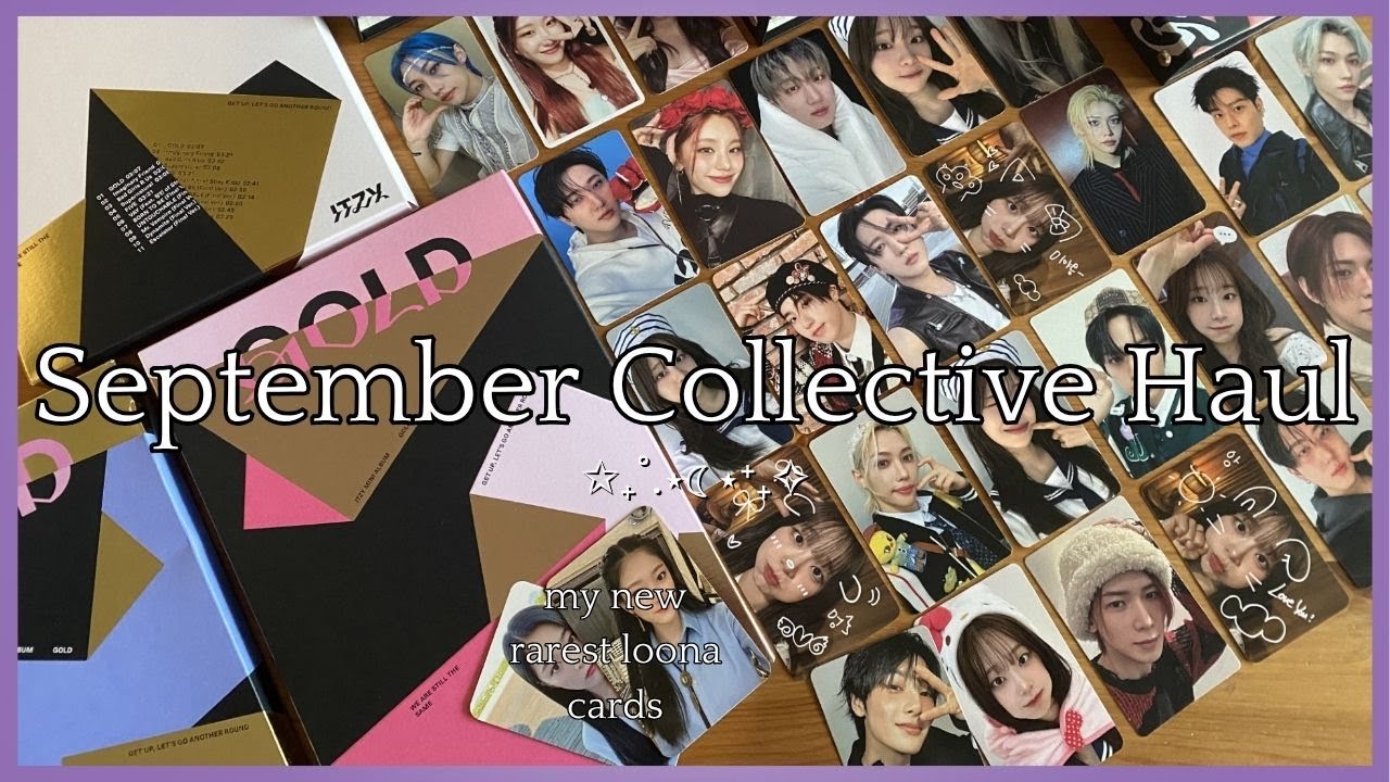 September Kpop Collective Haul ft. my new rarest loona cards, skz karma, itzy, and Japan adventures