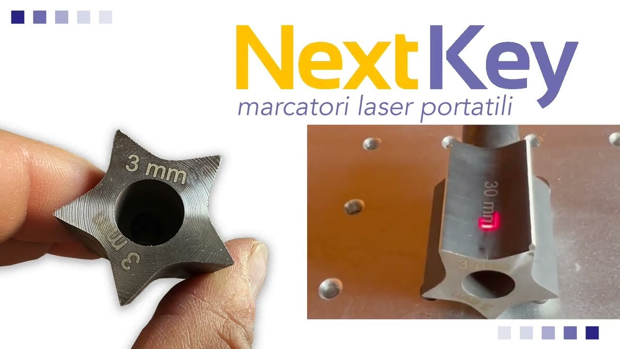 Laser di marcatura portatili per acciaio inox e alluminio