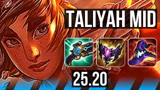 TALIYAH vs YASUO (MID) | 9/2/14, 46k DMG, Dominating | KR Diamond | 25.20