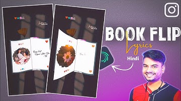 Book flip lyrics video editing | Trending page flip Video Editing