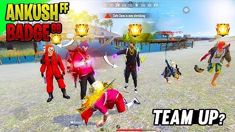 TOP 1 GLOBAL PLAYER VS 3 RED CREMINAL || GRANDMASTER PLAYER CALL ME NOOB || BADGE 99 VS HACKER