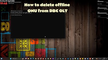 How to Delete (Deregistered) Onu