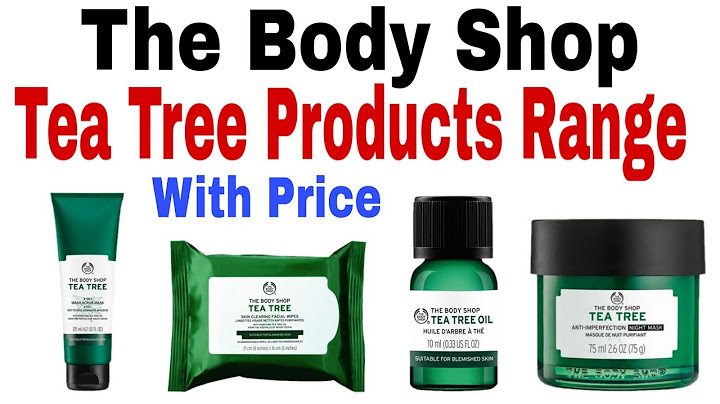 The body shop tea tree blemish gel đánh giá