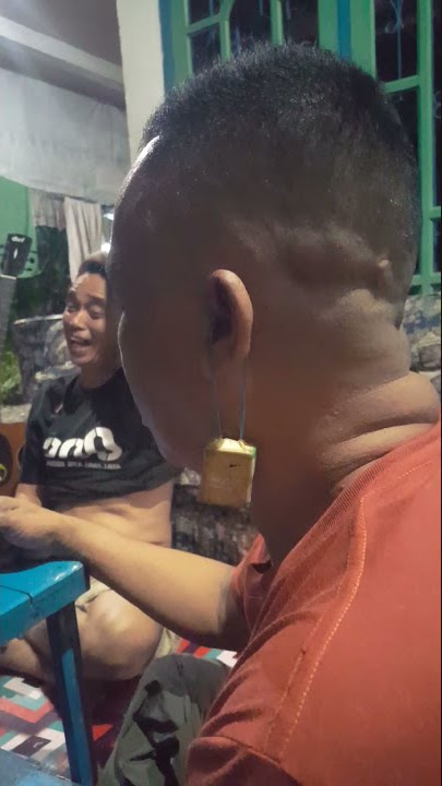 serunya main gaple, gantungan ditelinga #gaple #shorts